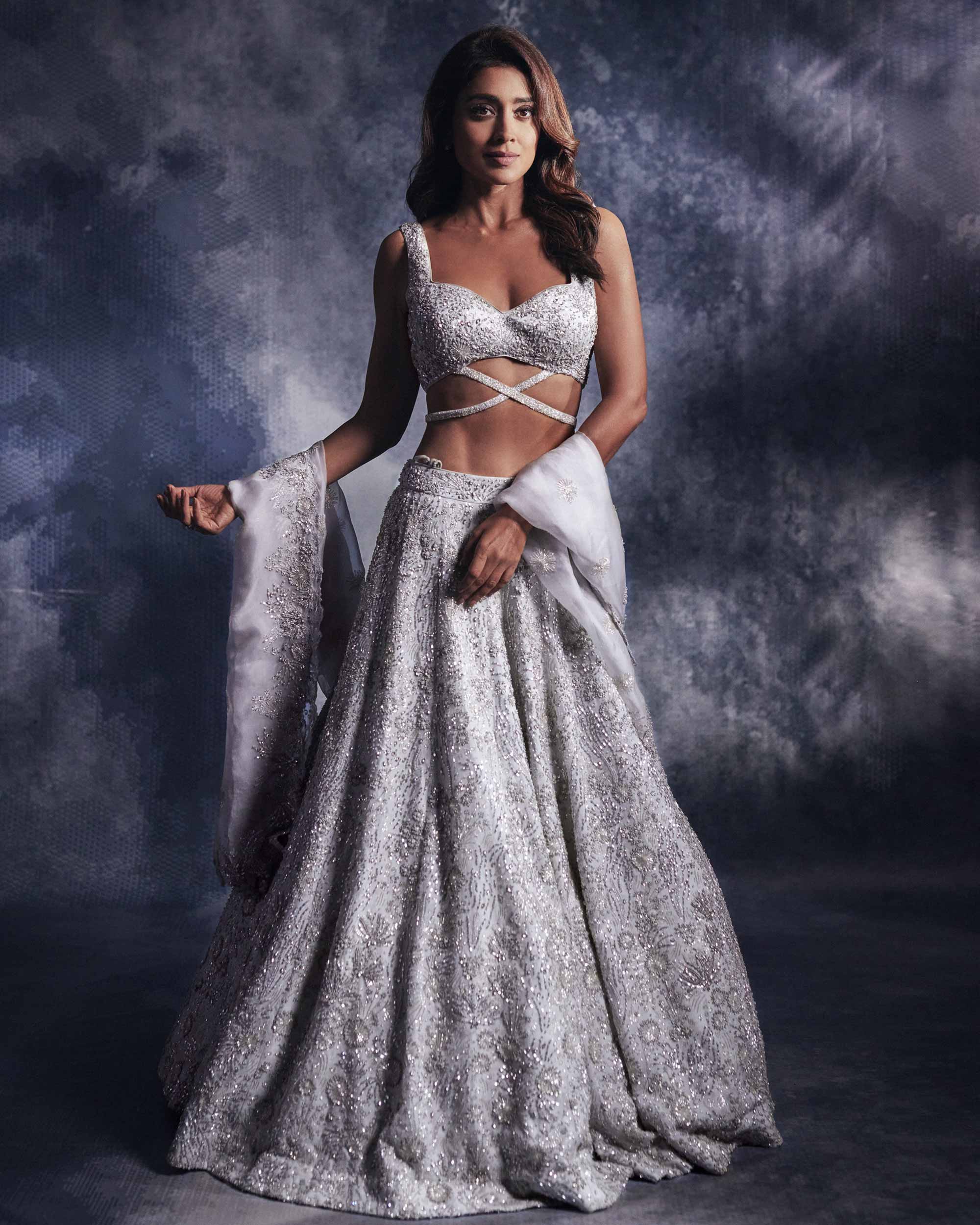 Moonlight embroidered Lehanga set