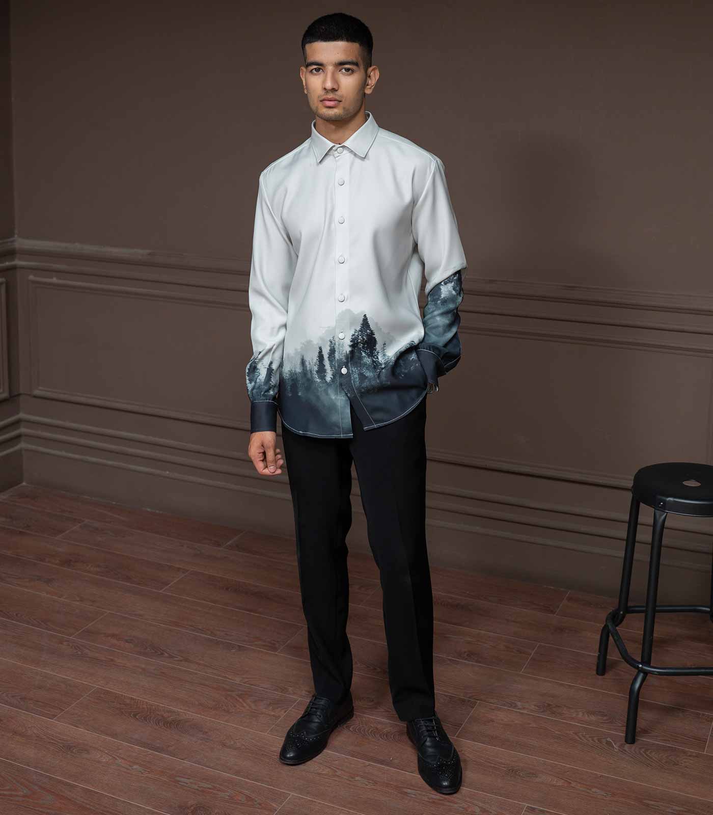 Ivory Midnight Forest Shirt