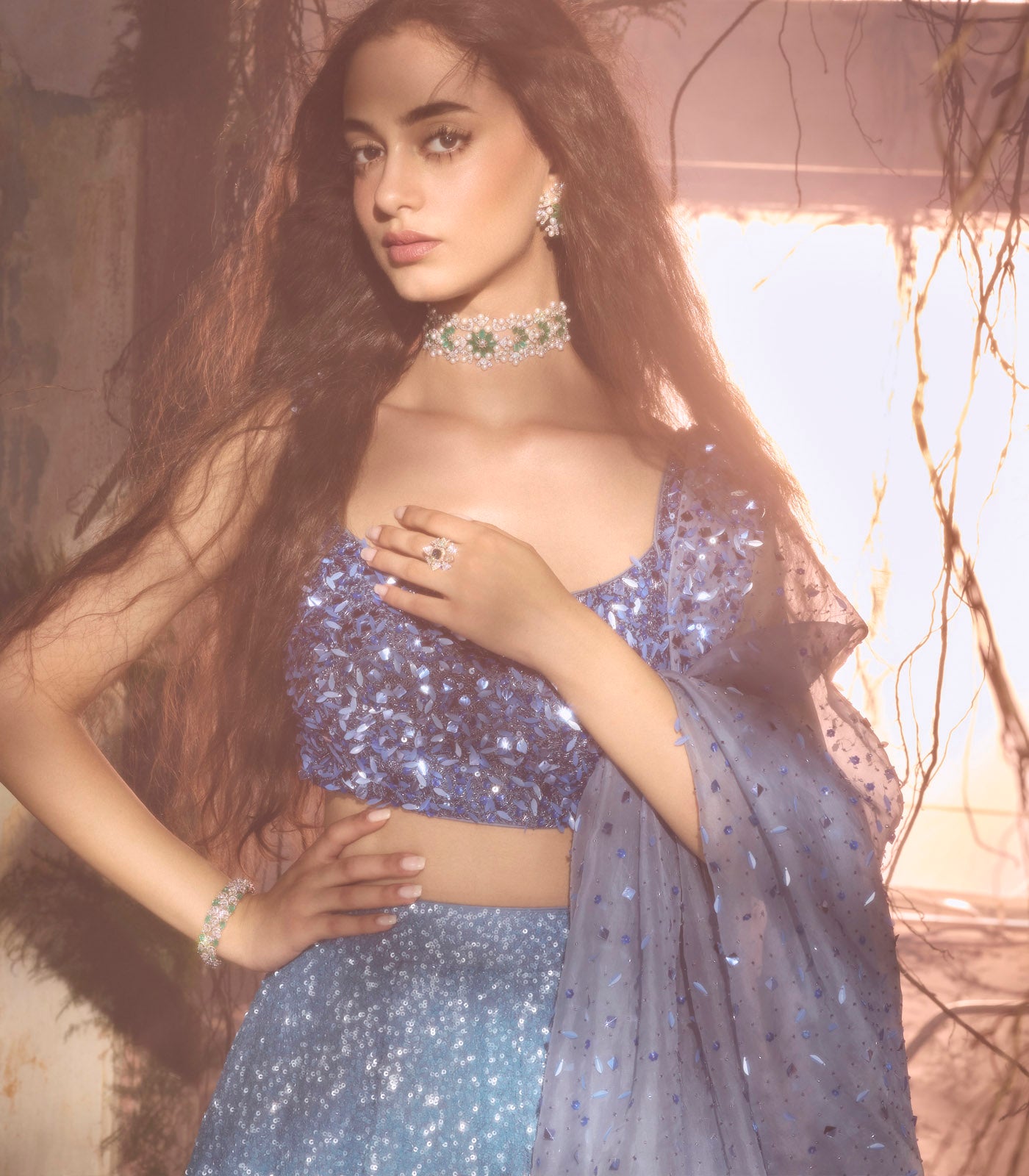 Ocean starlight lehenga set