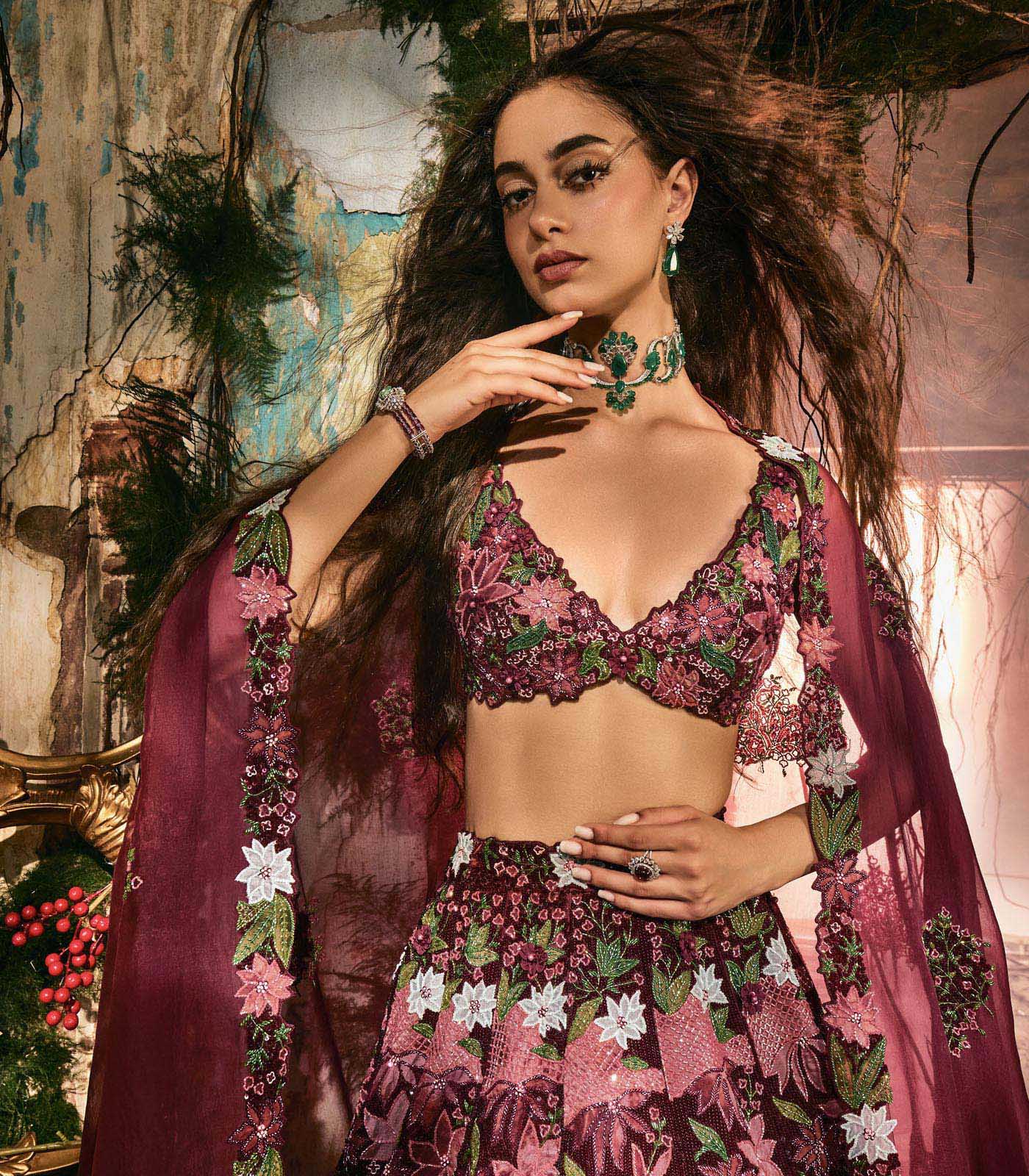 Mystic Florals Lehenga set