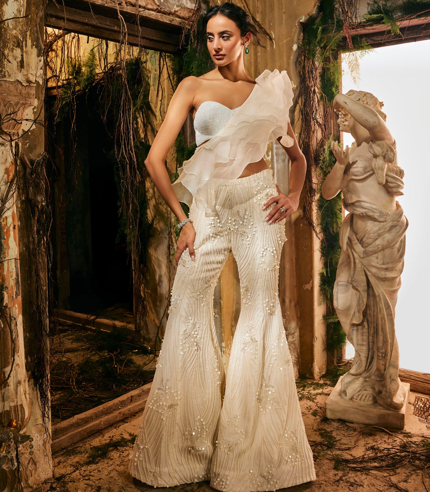 Opaline grace cape set