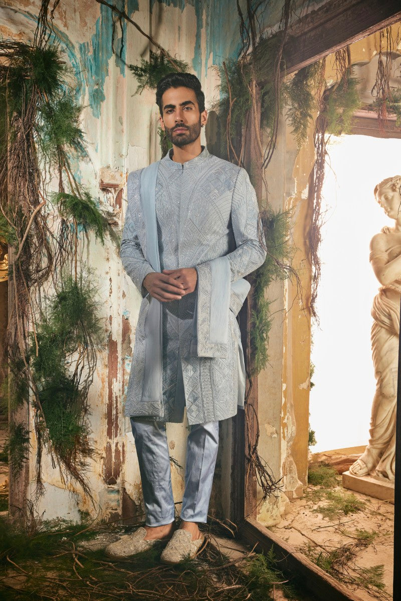 Azure Royale sherwani set