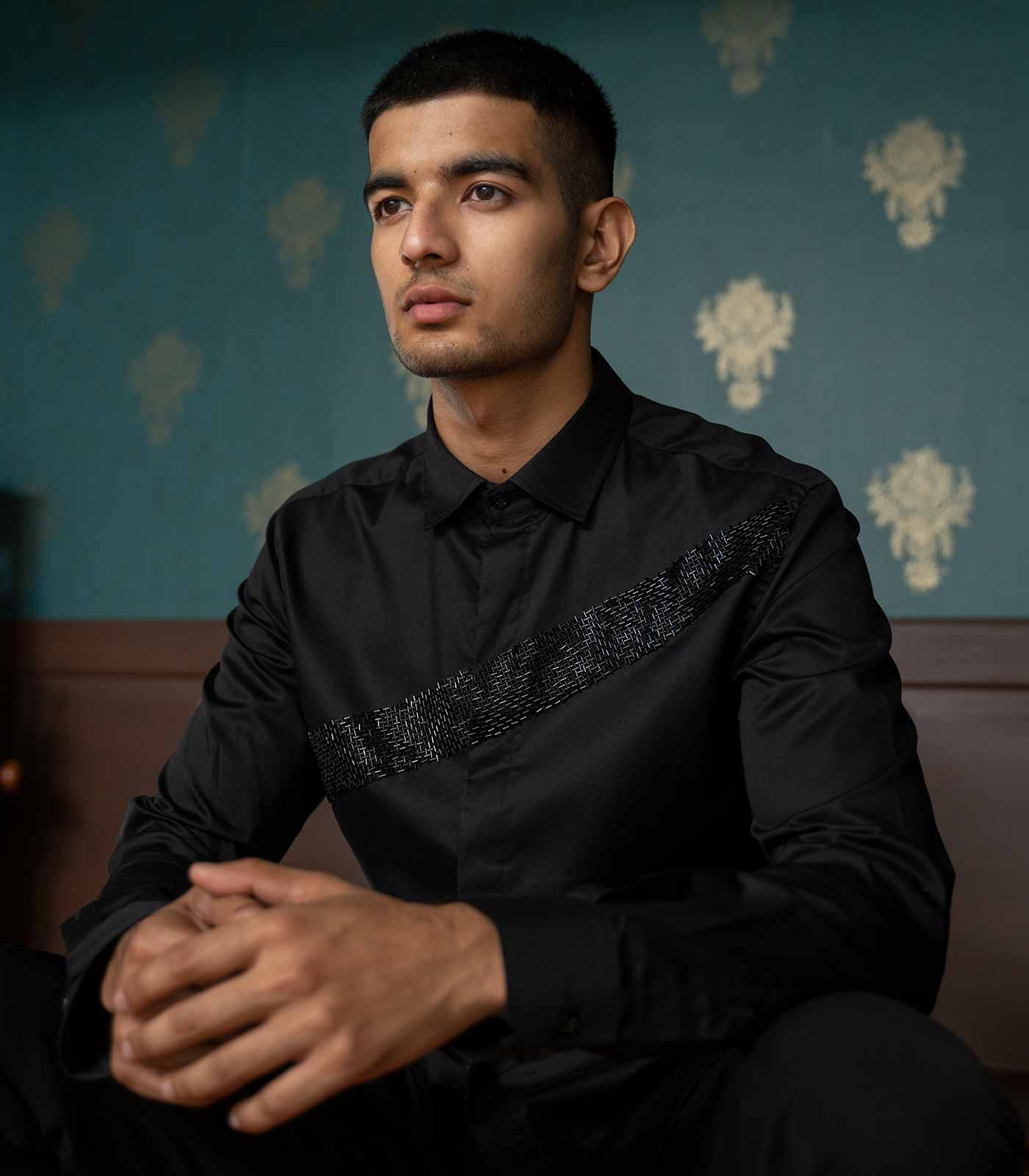 Ebony Black Streak Shirt