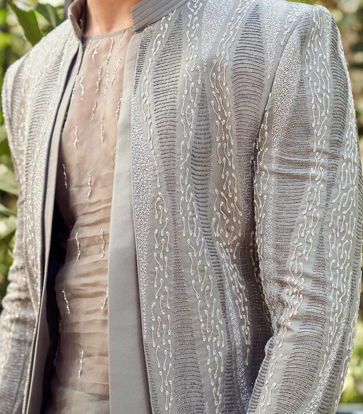 Grey open jacket