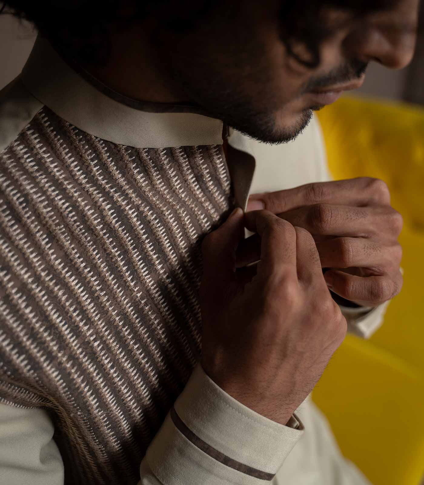 British Taupe Patch Shirt