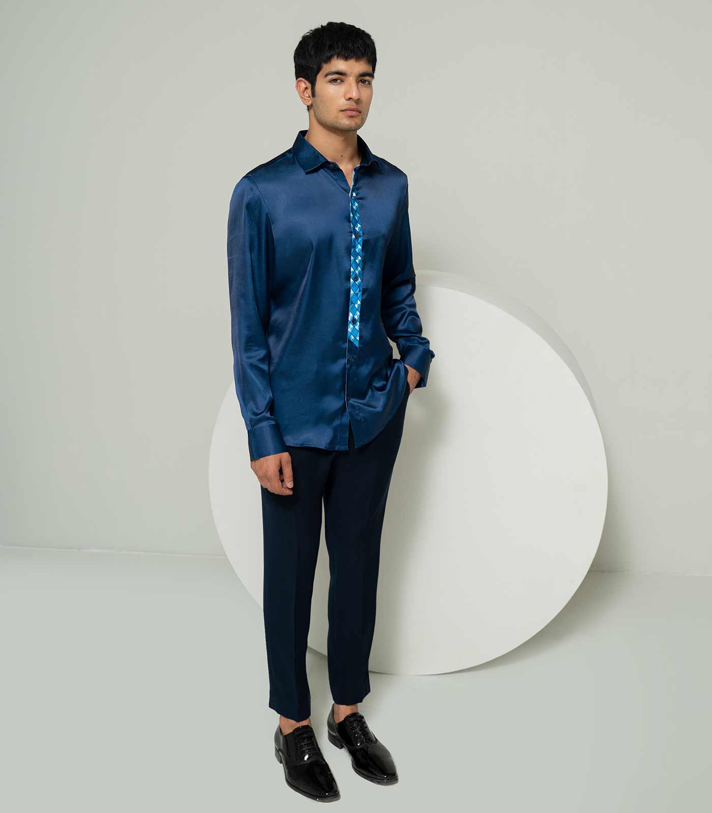 Blue Hourglass block Shirt