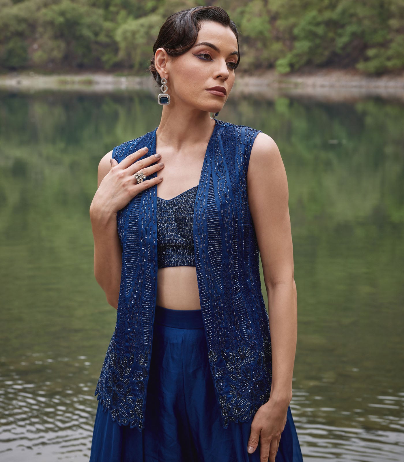Sapphire Jacket Set