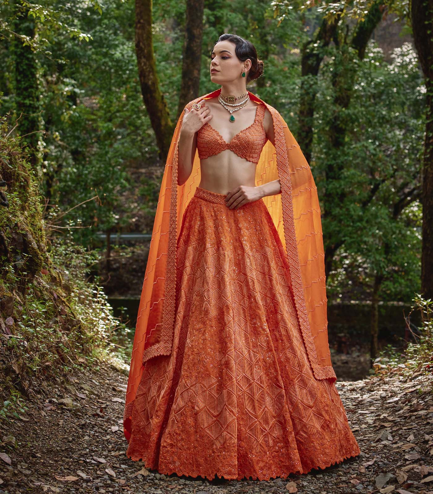 Sunset Lehenga Set