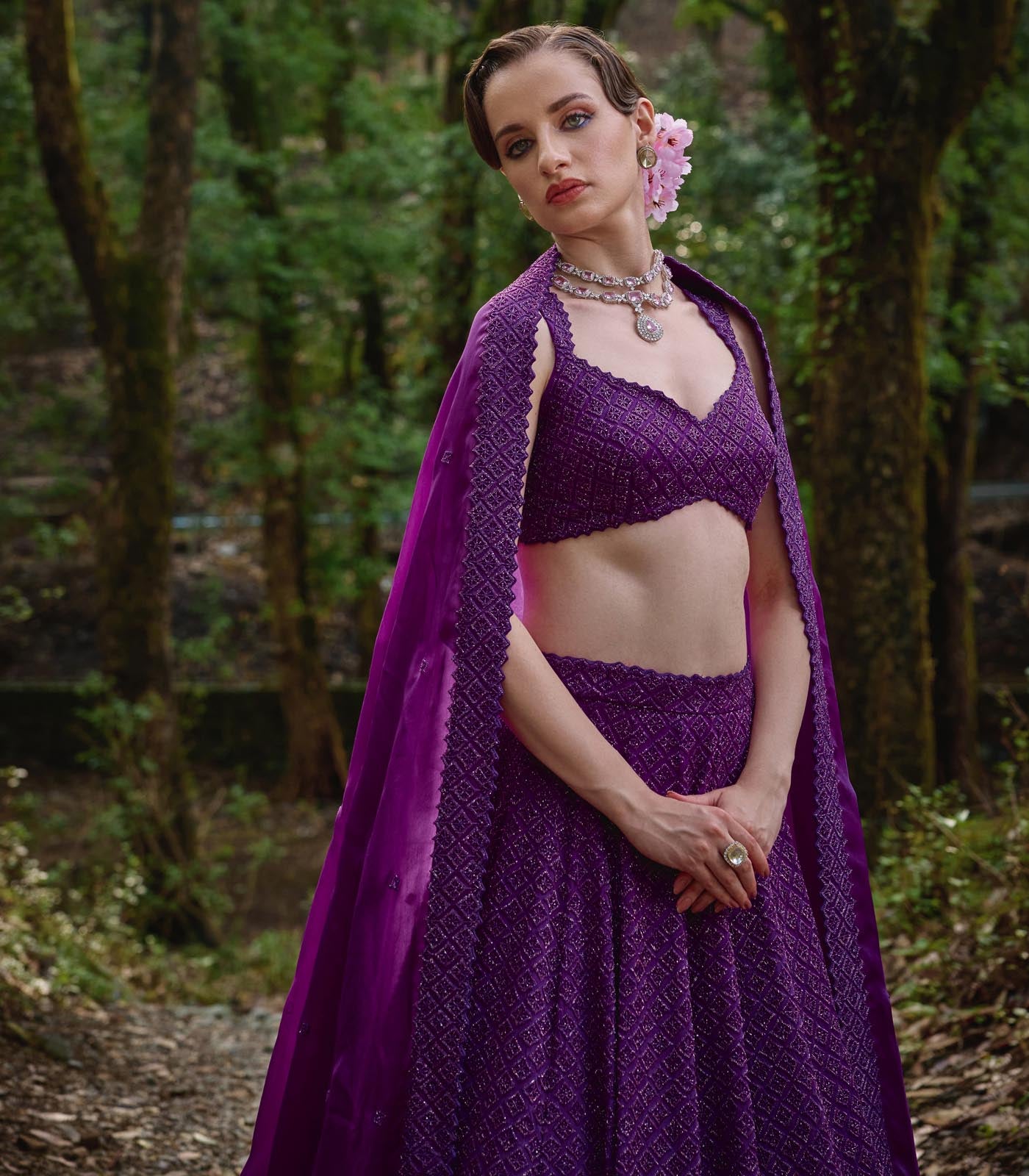 Iris Bloom Lehenga Set