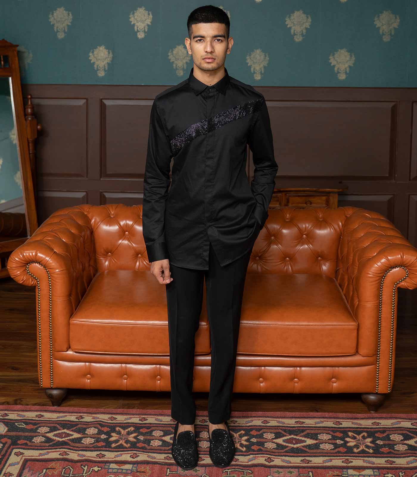 Ebony Black Streak Shirt