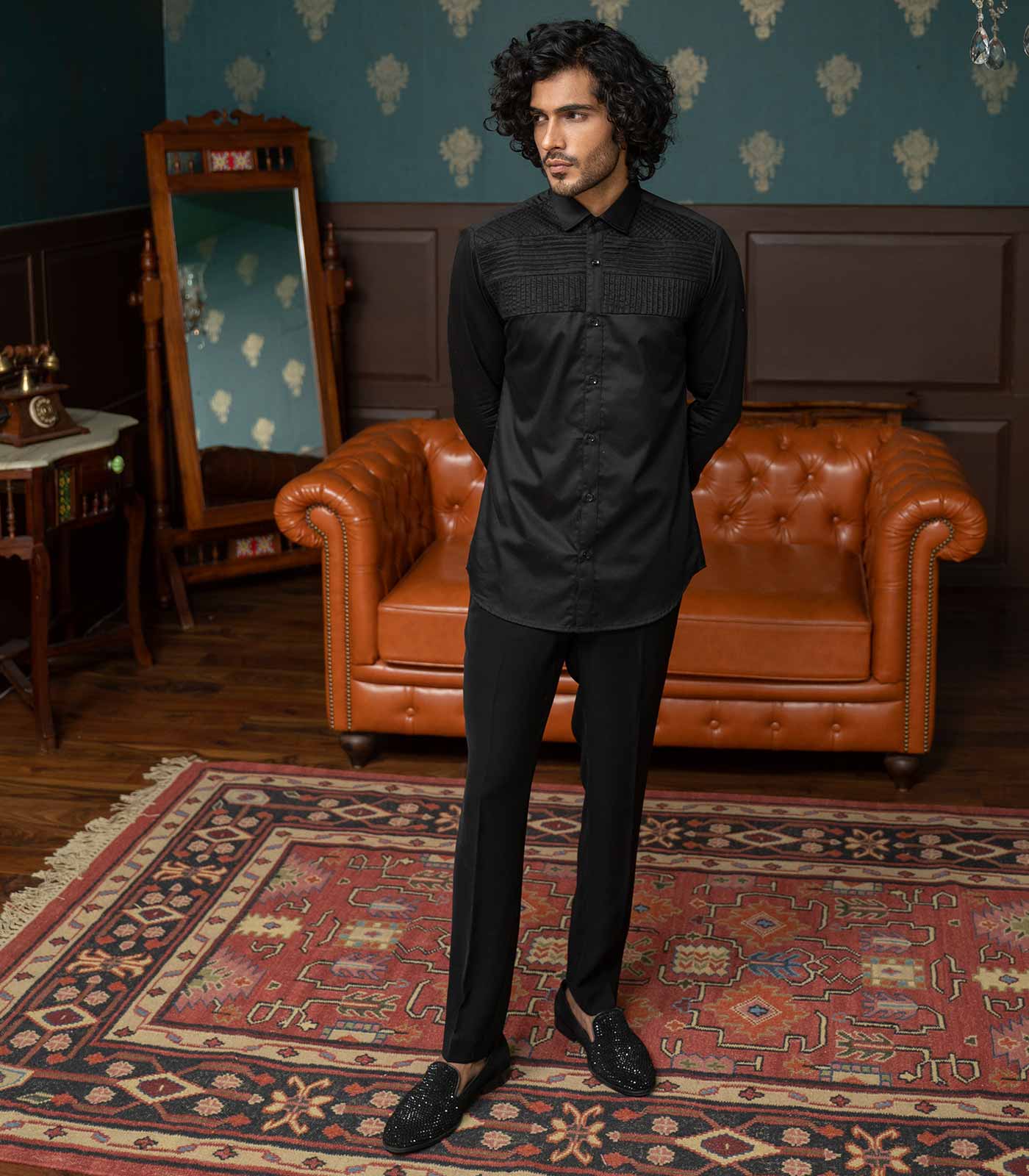 Ebony Black Impressions Shirt
