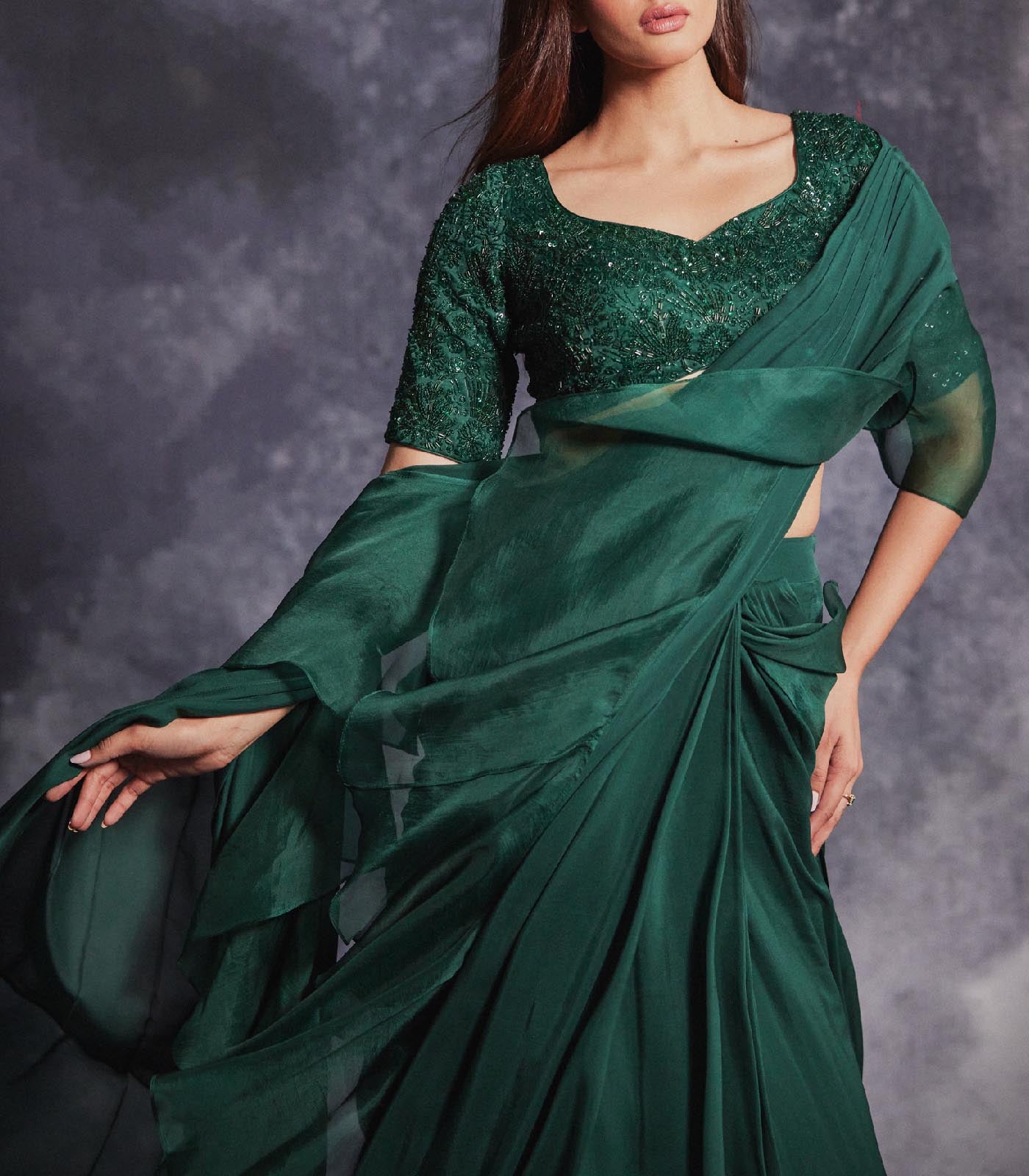 Topaz Embroidered lehengas set