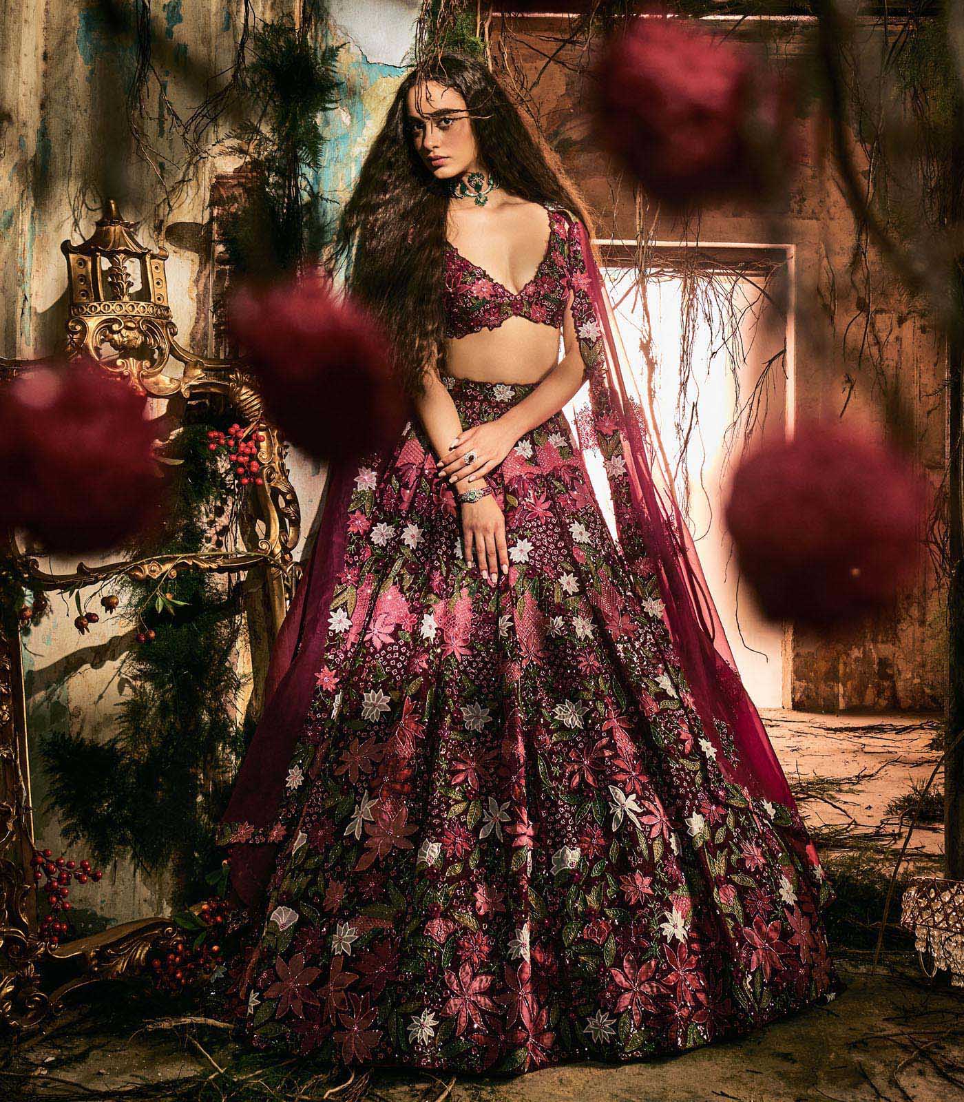 Mystic Florals Lehenga set