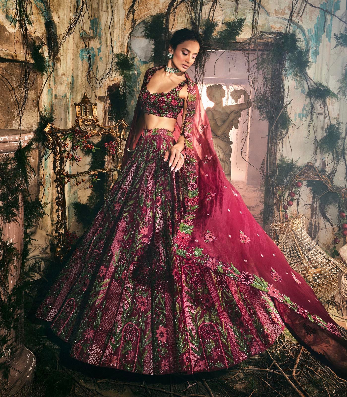 Plumage lehenga set