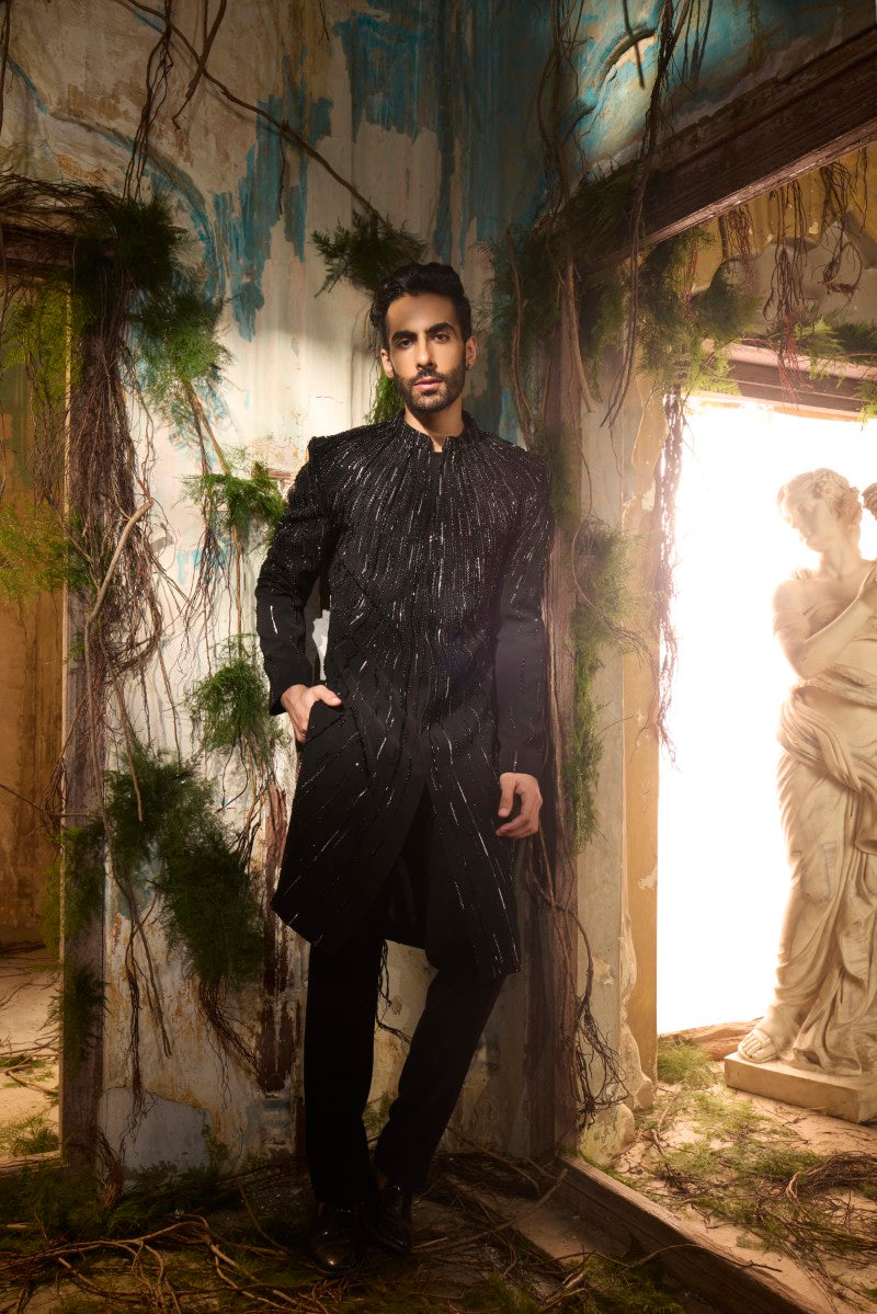 Cosmic rays sherwani set