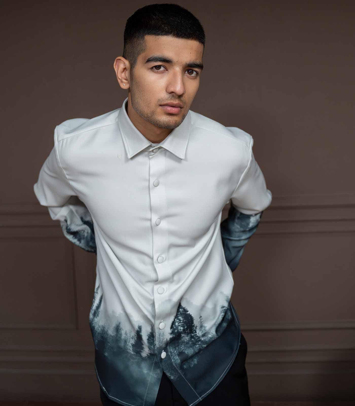 Ivory Midnight Forest Shirt