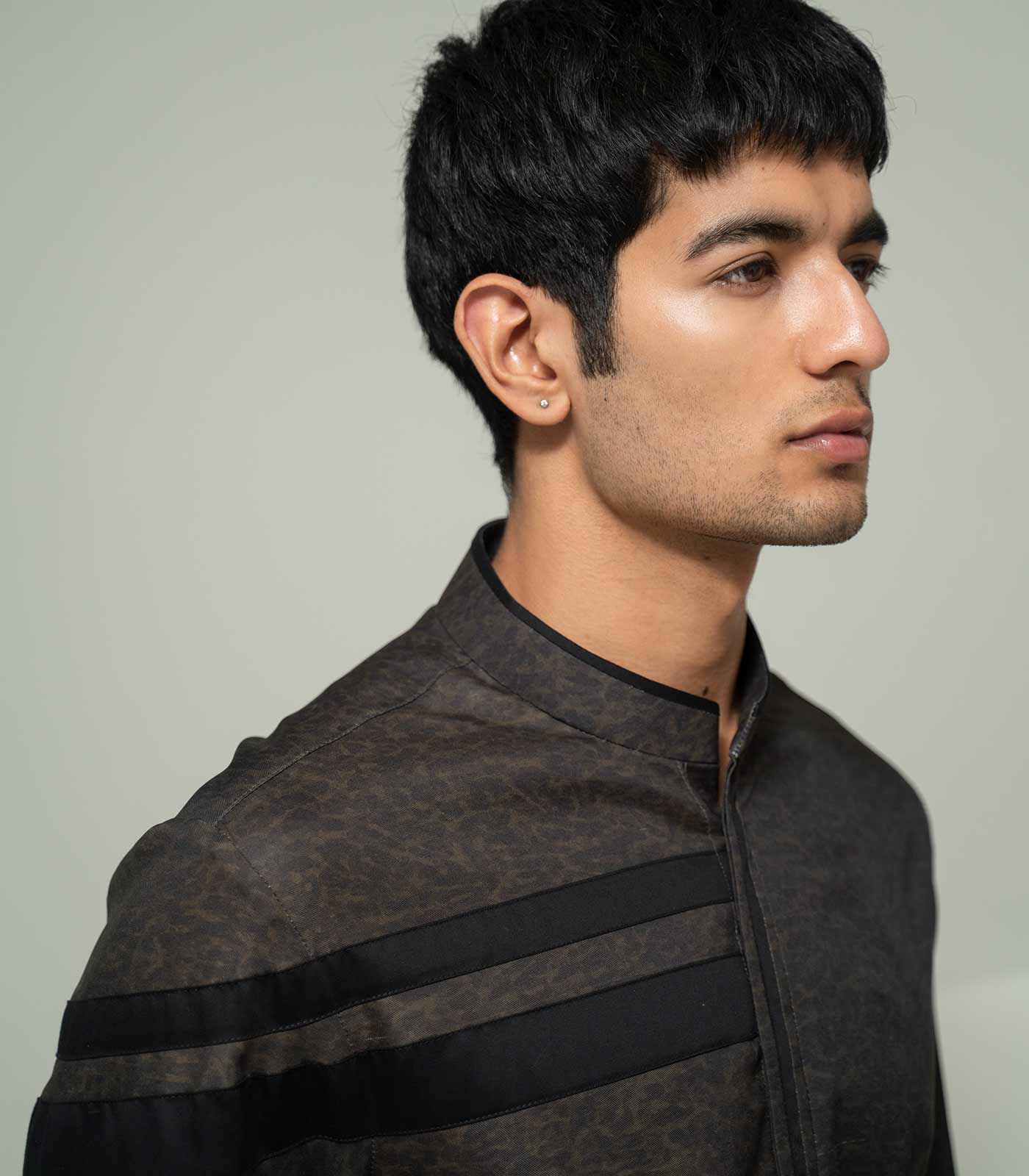 Green Camouflage Stripe Shirt