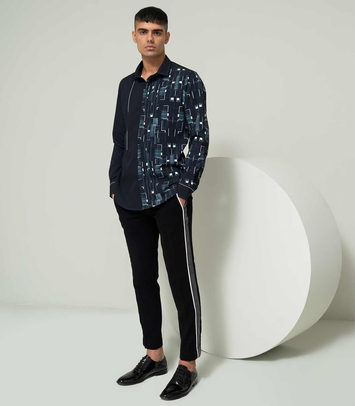 Black Diffused Sole shirt