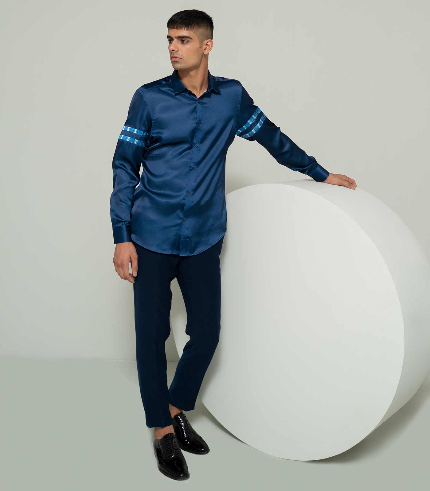 Blue Hourglass Striped Shirt