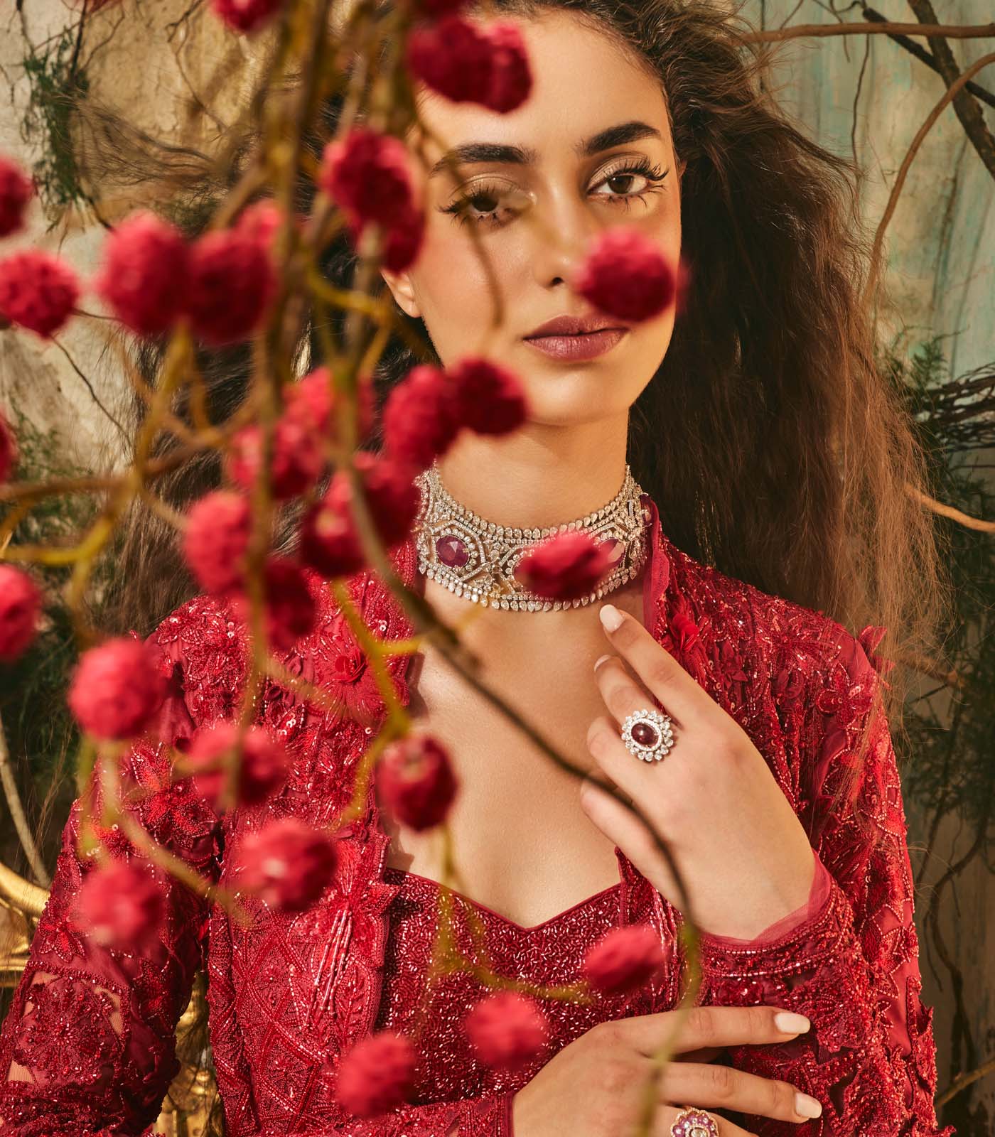 Imperial red Jacket set