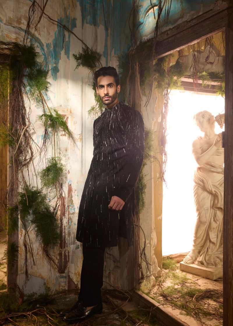 Cosmic rays sherwani set
