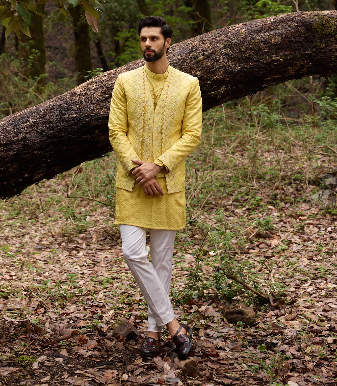 Mellow Ascetic Indowestern Jacket Set