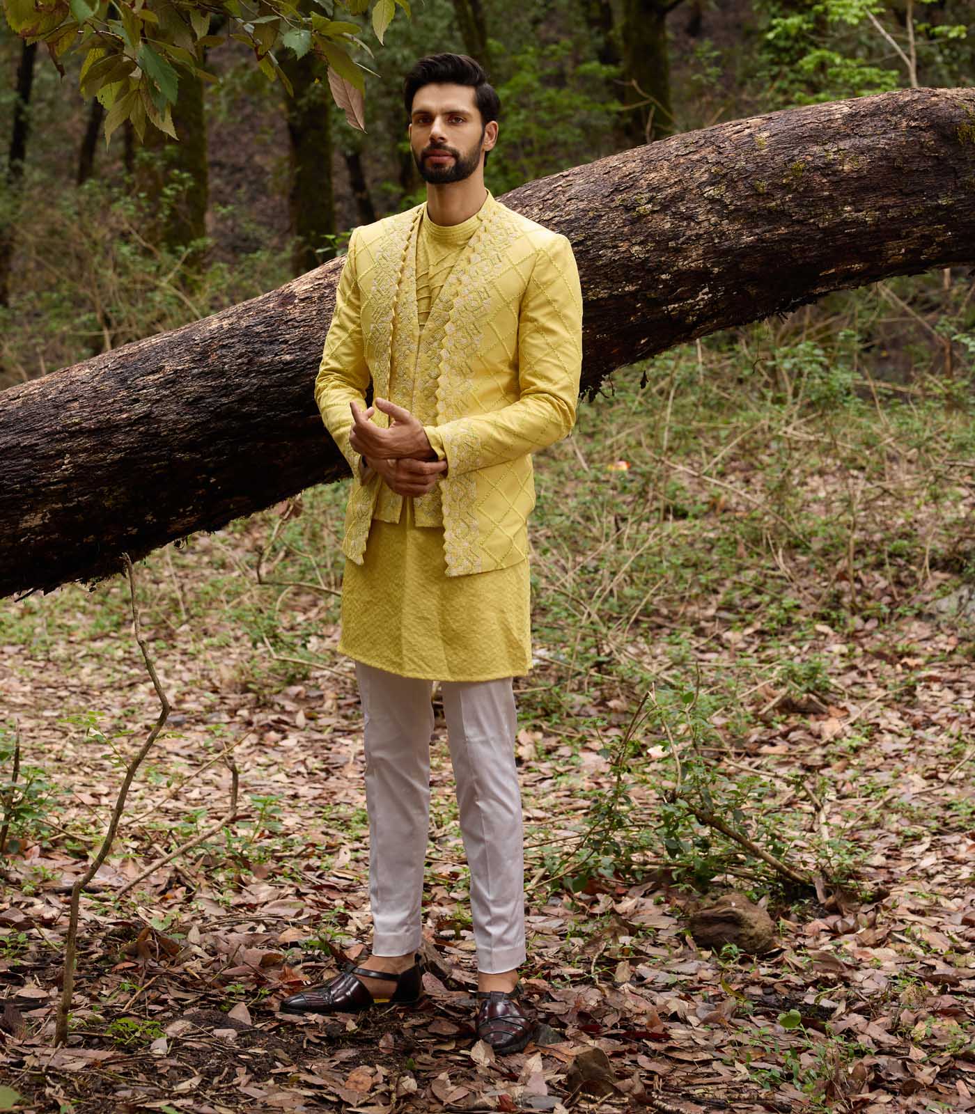 Mellow Ascetic Indowestern Jacket Set