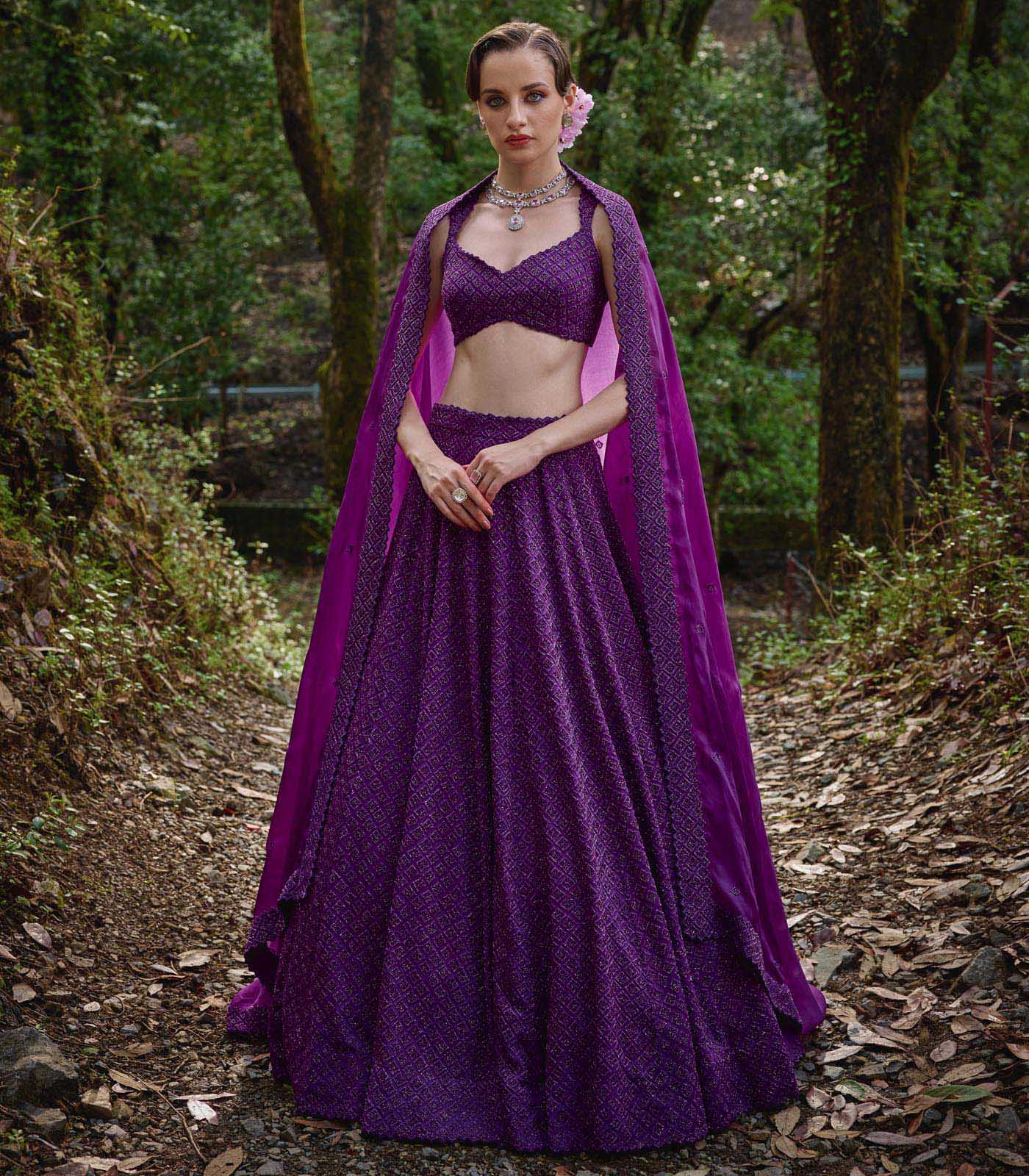 Iris Bloom Lehenga Set