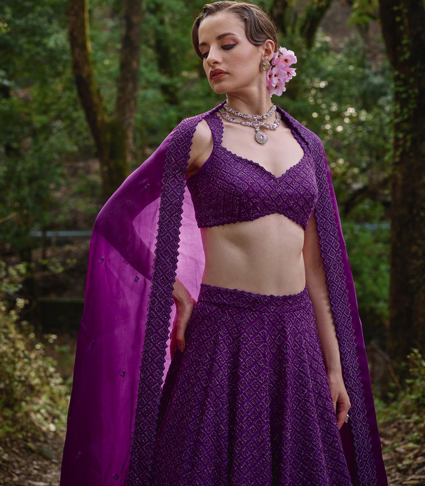 Iris Bloom Lehenga Set