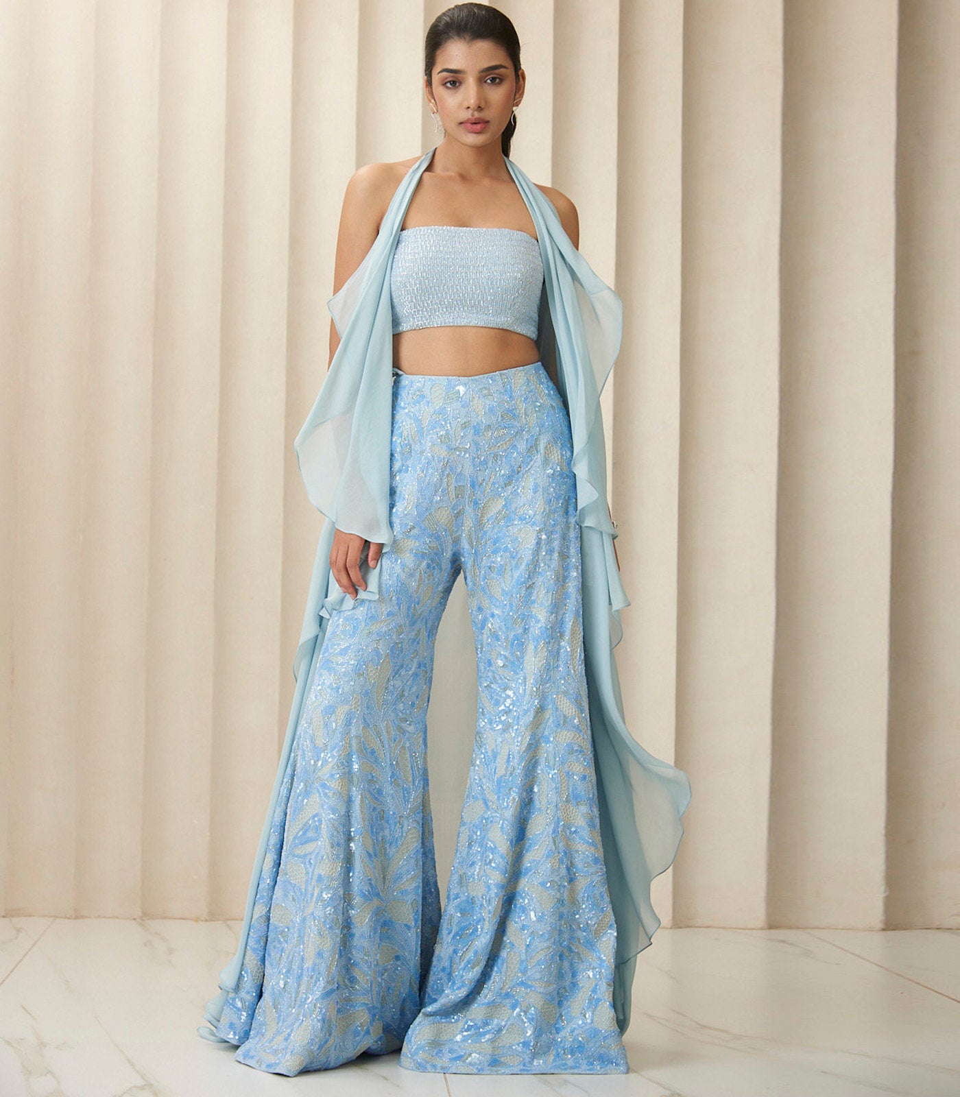 Periwinkle aura cape set