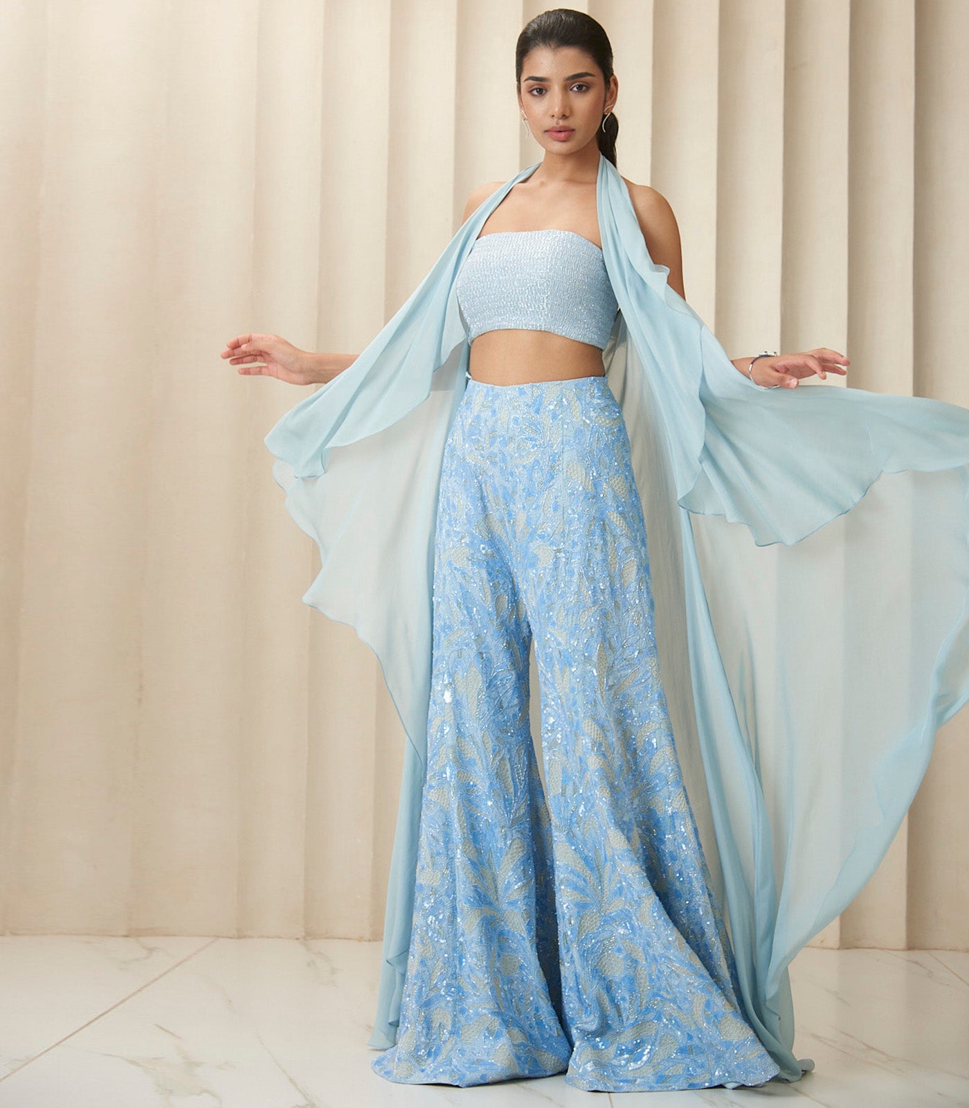 Periwinkle aura cape set
