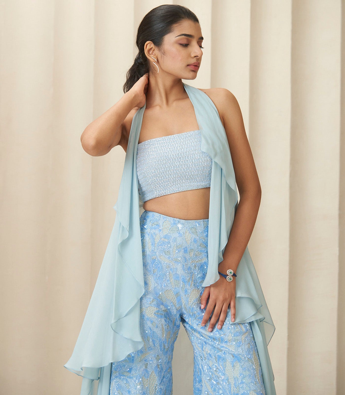 Periwinkle aura cape set