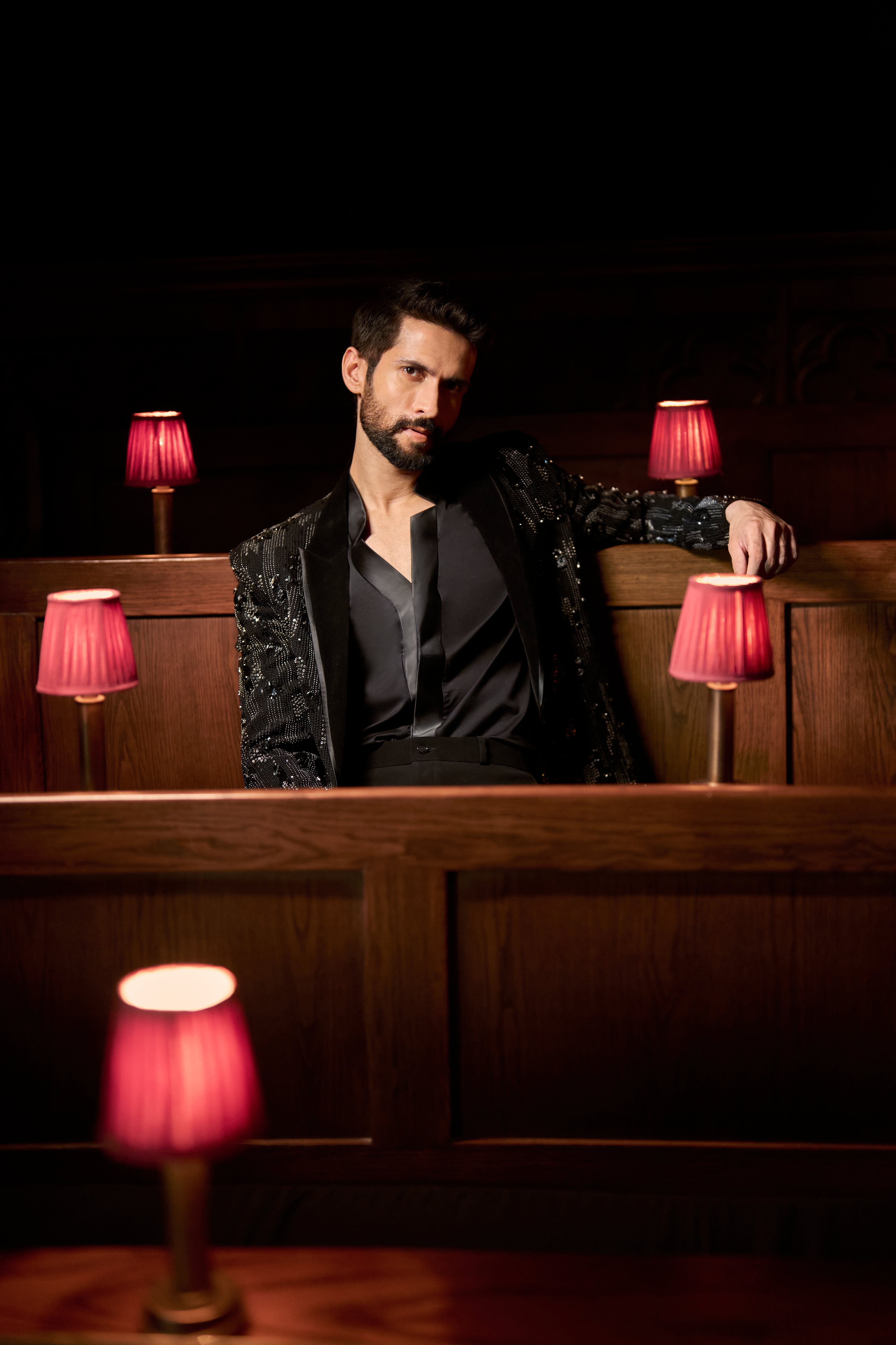 Midnight Monarch Blazer set
