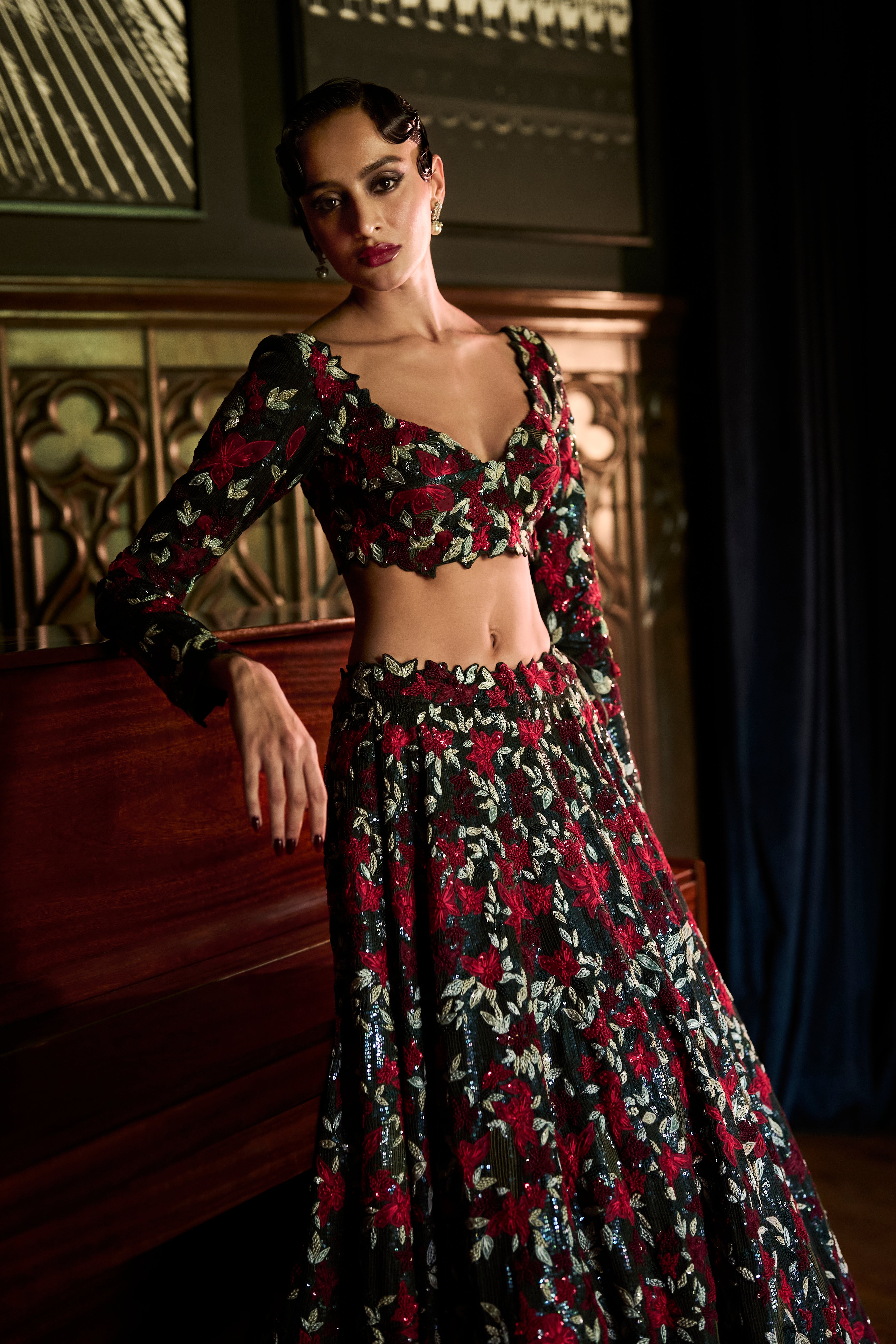 Elysian bloom lehenga set