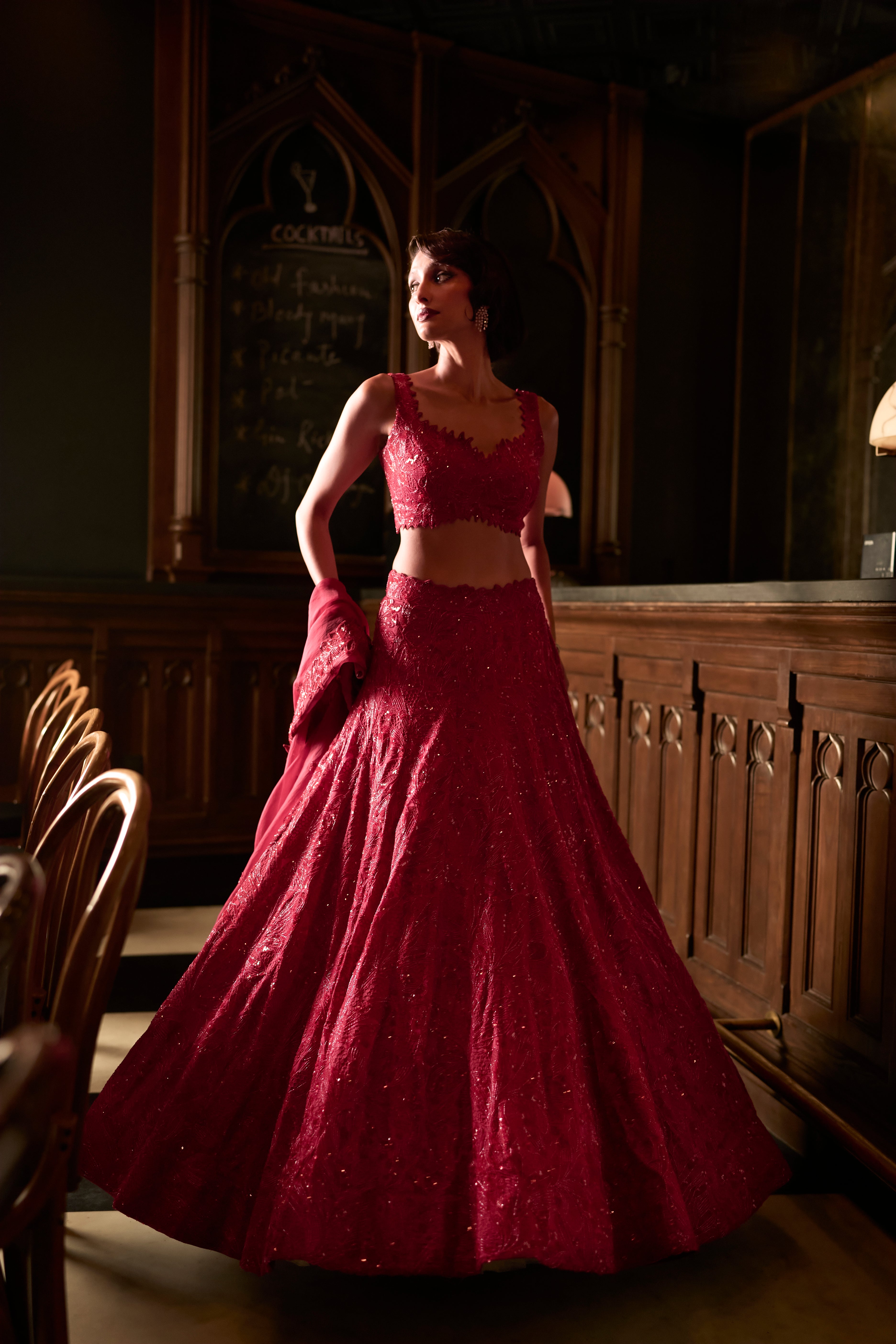 Scarlett dust lehenga set