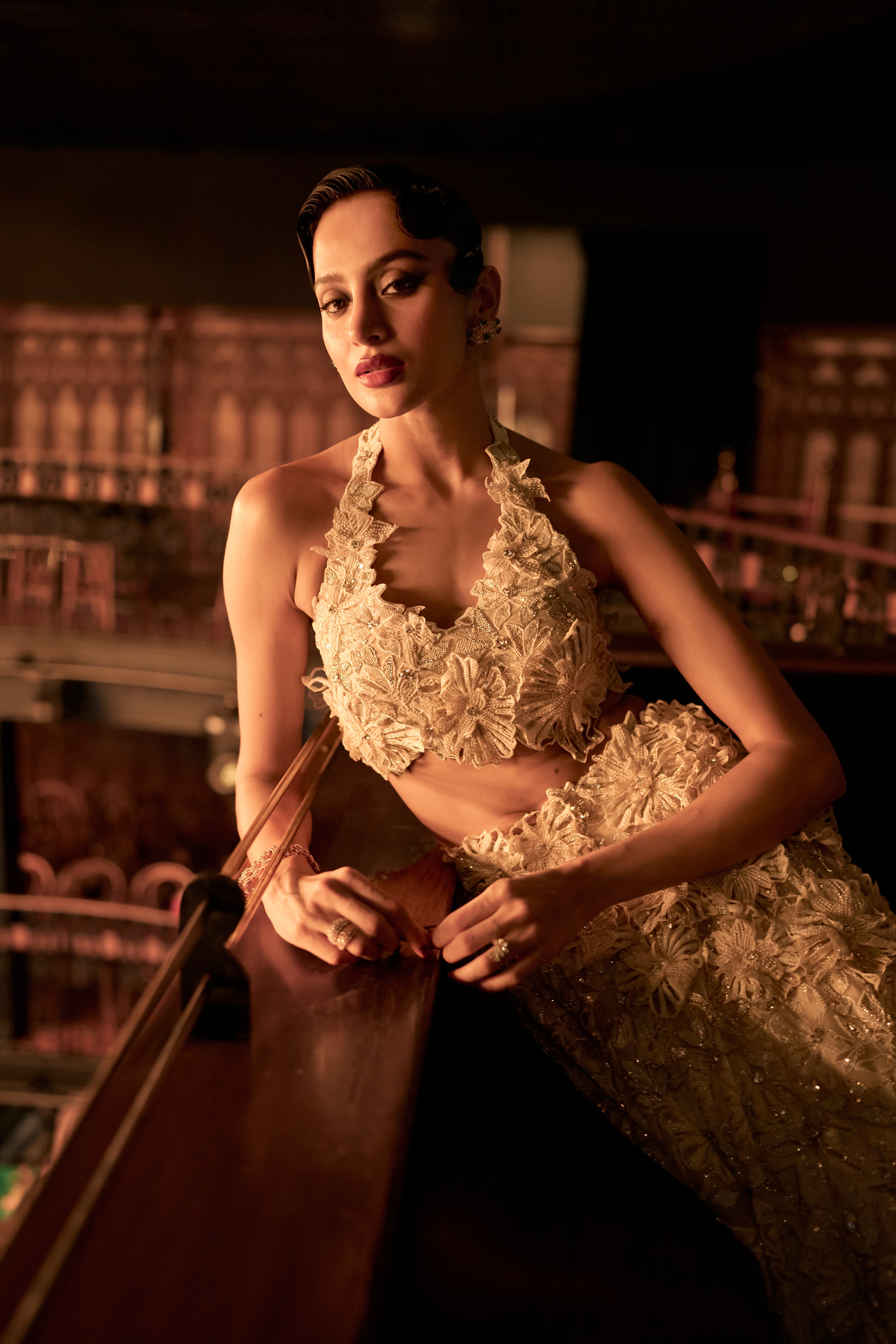 Lunar bloom lehenga set