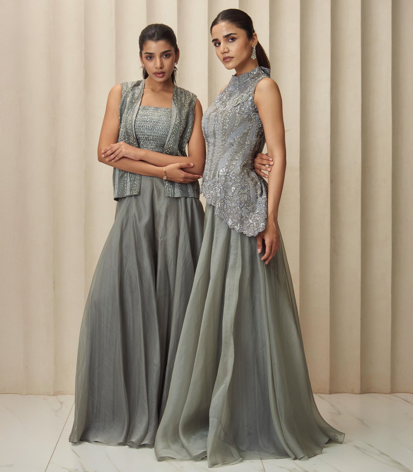 Grey helix palazzo set