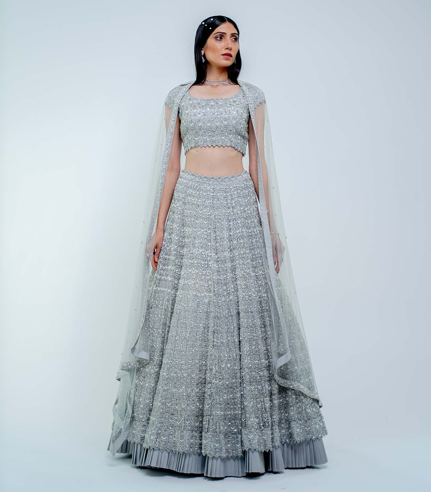 Indian Silver Ready-made With Sleeve Heavy Mirror and Stone Beaded Work  Blouse Saree Lehenga Designer Choli,crop Top Fully Stitched Padded - Etsy