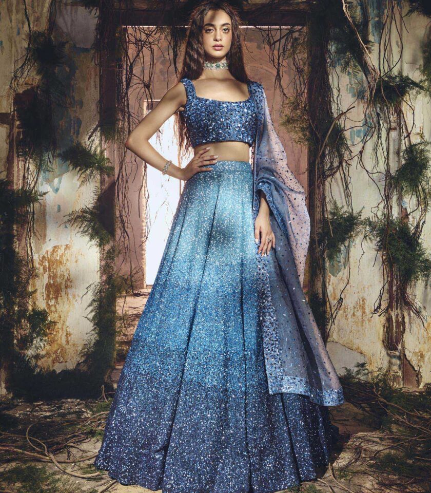 Ocean starlight lehenga set - Image 2