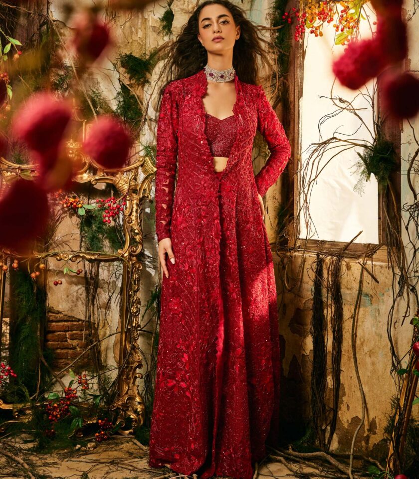 Imperial red Jacket set
