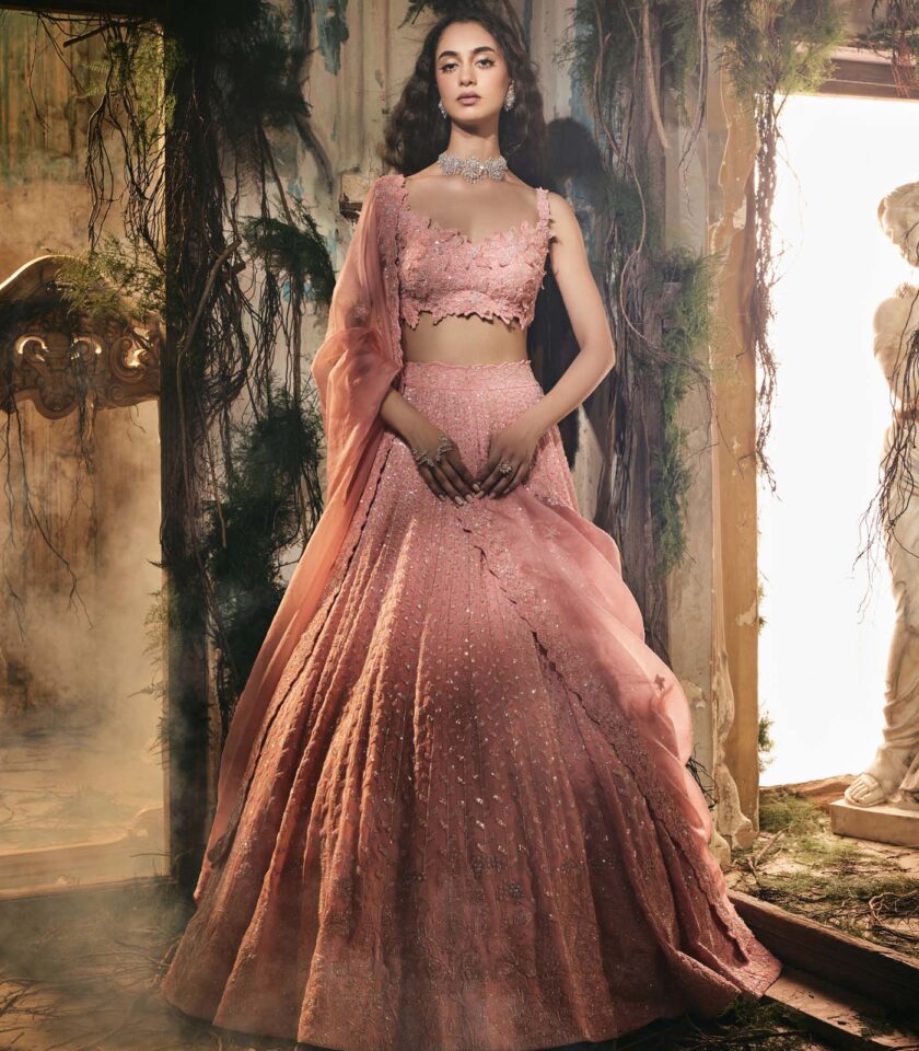 Blush petal lehenga set